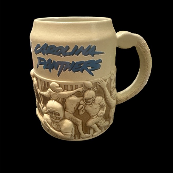Carolina Panthers Brax Ltd Lite Beer Stein Mug Sculpted 3D NFL Official Licensed - Picture 2 of 5